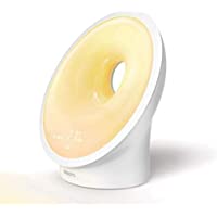 Philips Wake-up Light HF3651-01 Despertador de luz natural- múltiples luces y sonidos- luz de medianoche y radio FM- con…